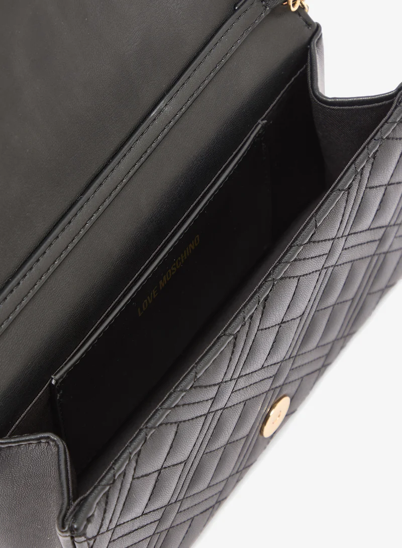 Love Moschino Smart Daily Quilted PU Crossbody Bag